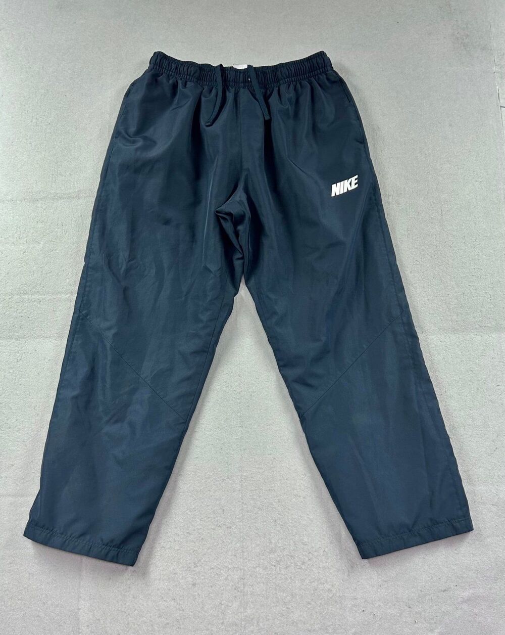 Vintage Y2K Nike Men's Windbreaker Navy Blue Athletic Track Pants XL